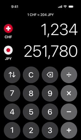 Pohľad na kalkulačku