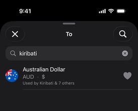 Pohľad na vyhľadávanie podľa krajiny